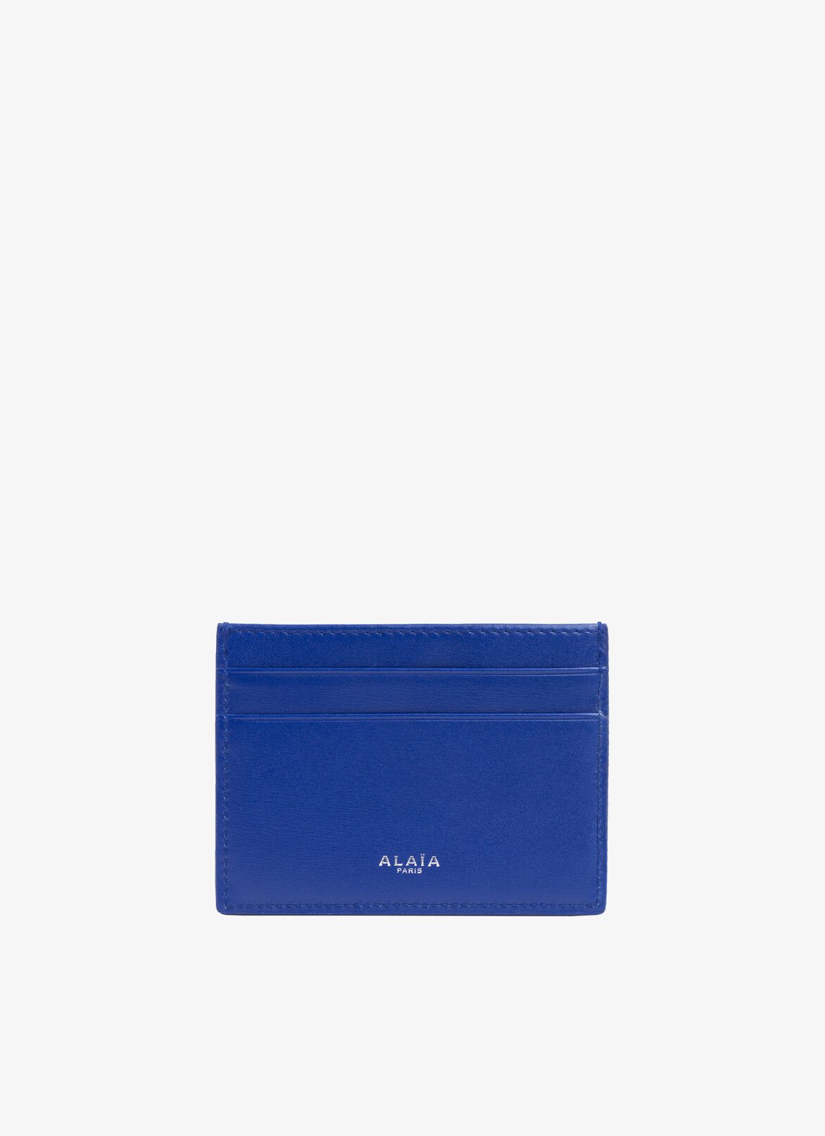 OPENWORK LEATHER CARDHOLDER ALAÏA ULTRA BLUE OPENWORK LEATHER CARDHOLDER